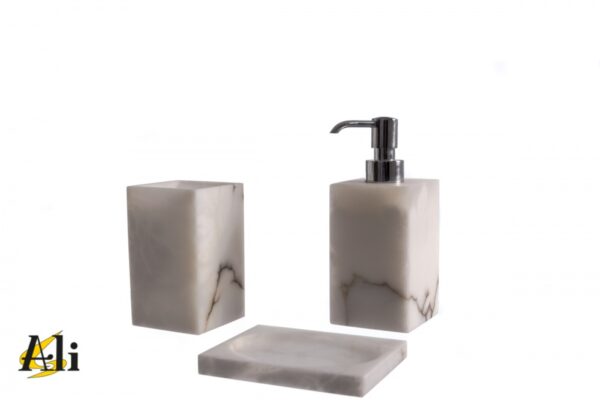Portasapone ovale bianco - immagine 3