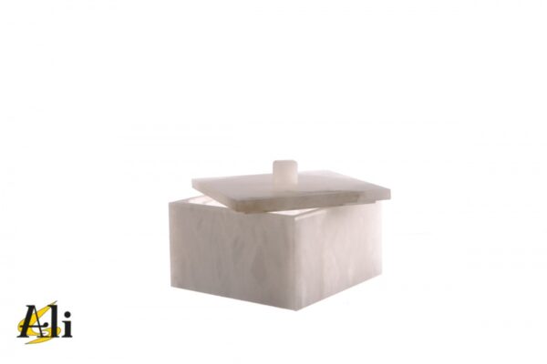 Scatola quadrata bianco - immagine 6