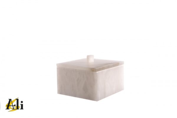 Scatola quadrata bianco - immagine 5