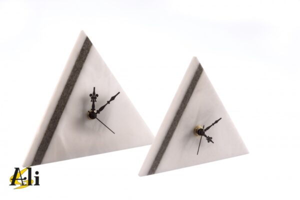 Fascia-orologio a triangolo bianco/cenerino