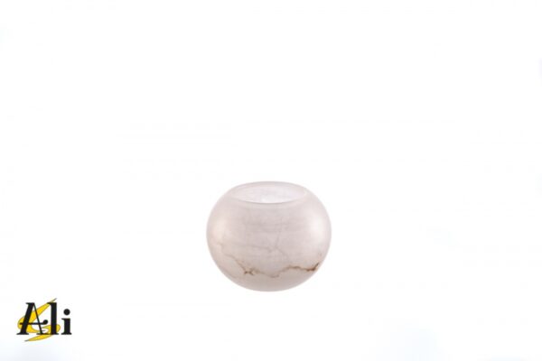 Sfera porta candele bianco