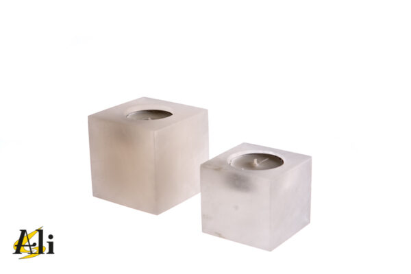 Cubo porta candele trasparente - immagine 2